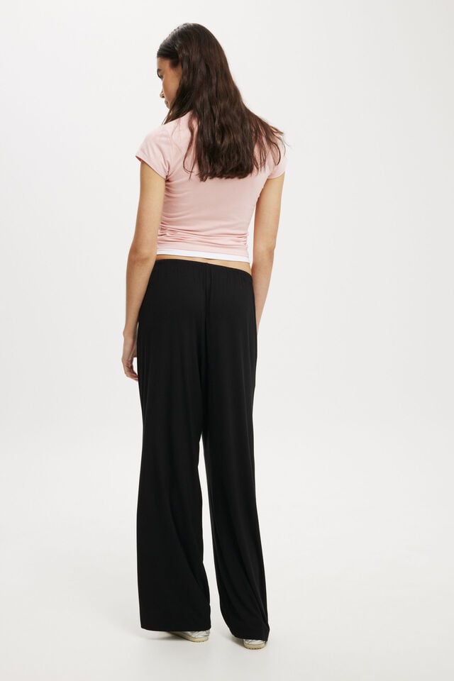 Cotton On Blair Wide Leg Pant Black