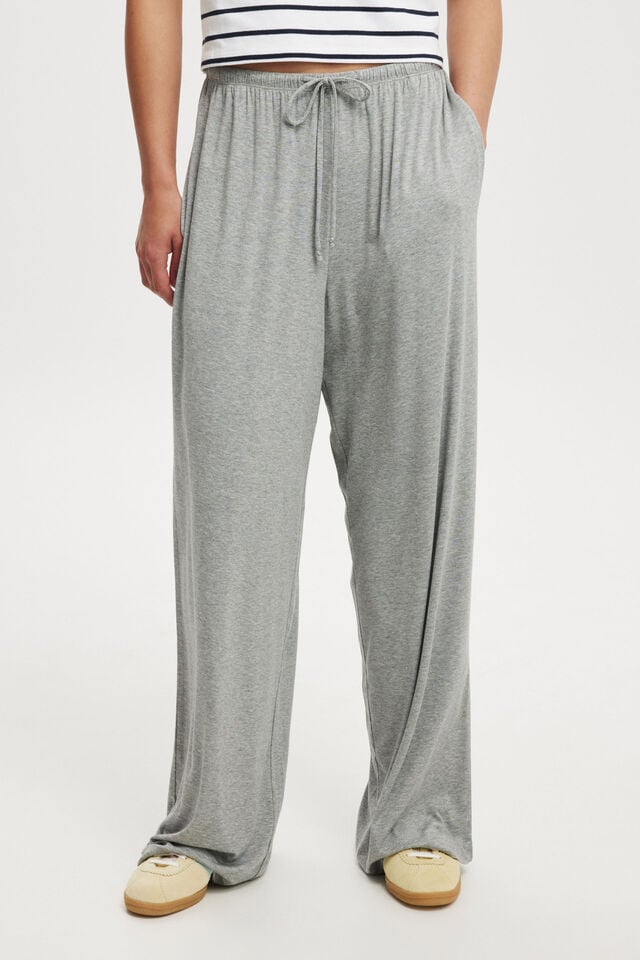 Cotton On Blair Wide Leg Pant Grey Marle