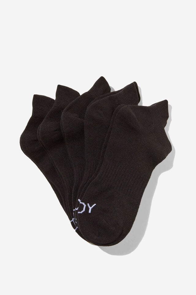 cotton on Body 5Pk Ankle Sport Sock black
