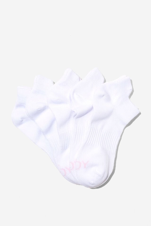cotton on Body 5Pk Ankle Sport Sock white