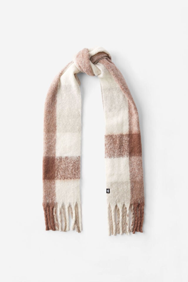 cotton on Body Chunky Knit Scarf oatmeal multi