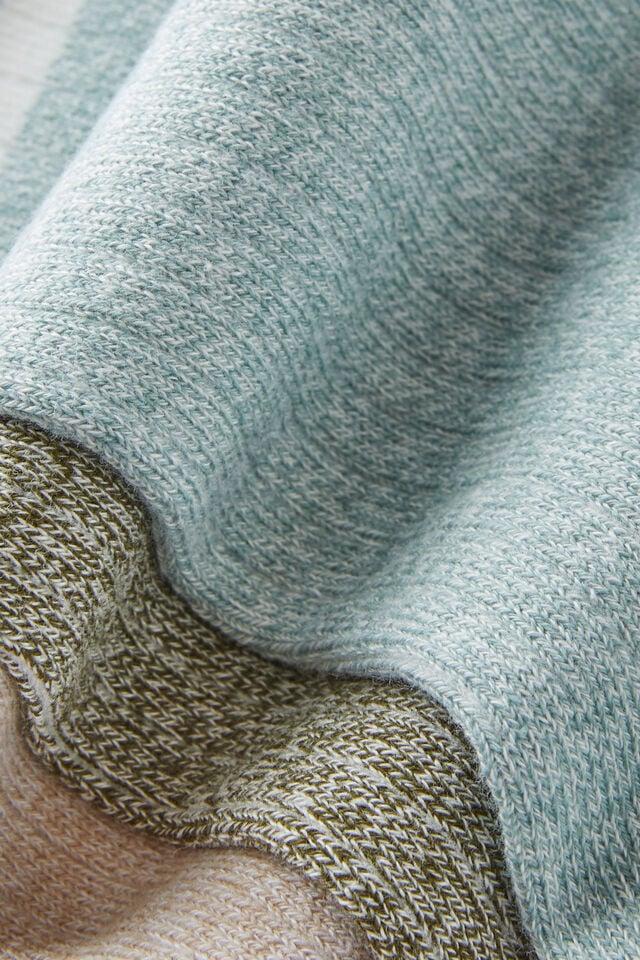 Cotton On Body Crew Socks 3Pk Iceberg Green Multi