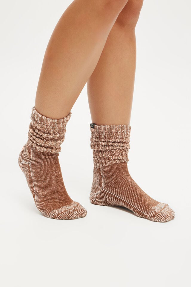 cotton on Body Hiking Sock truffle/ coconut milk