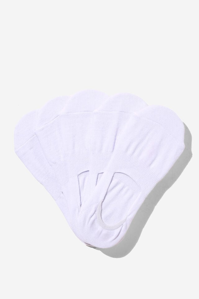 cotton on Body Invisible Socks 5Pk white