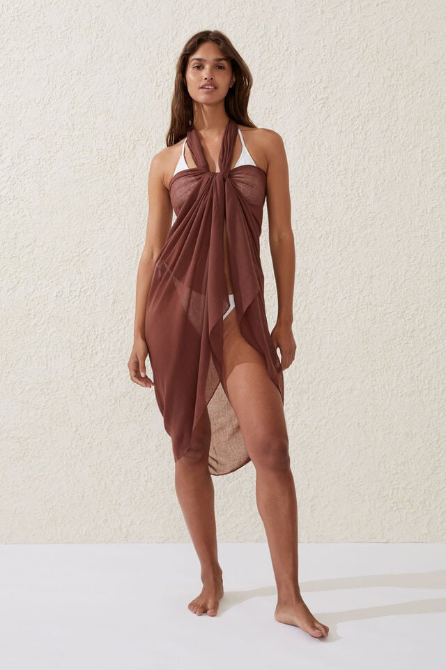 Cotton On Body Laguna Sarong Brown