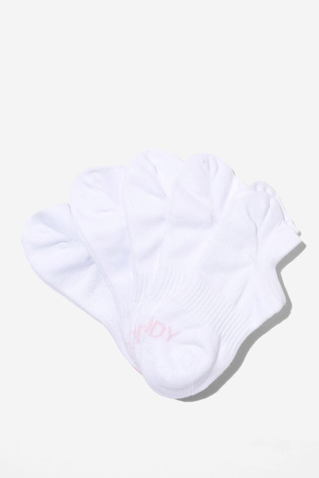cotton on Body Low Cut Sneaker Socks 5Pk white