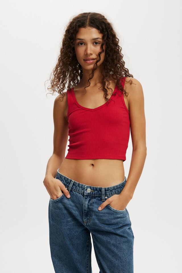 cotton on Bondi Tank crimson kiss