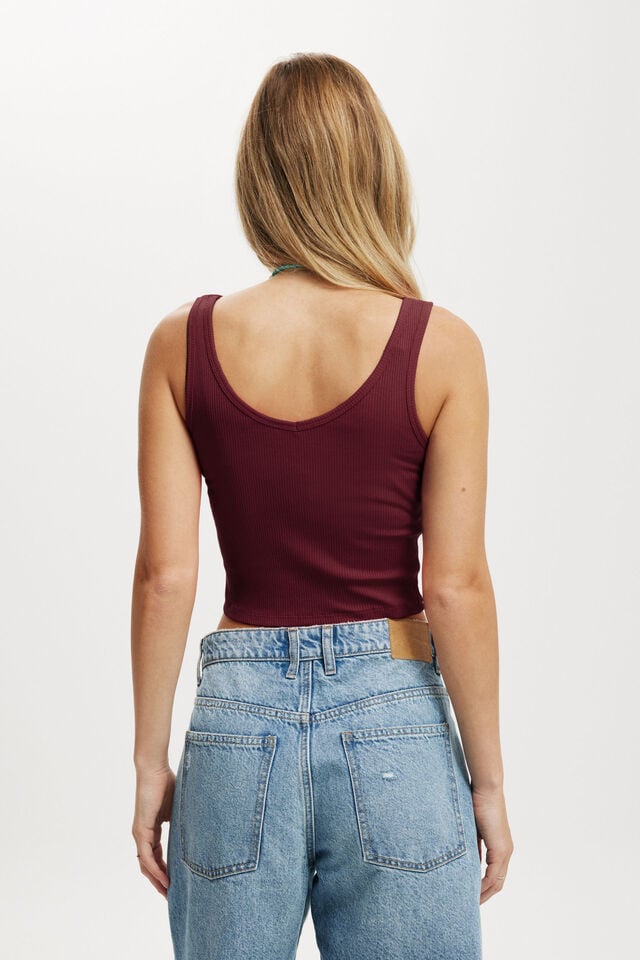 Cotton On Bondi Tank Sour Cherry