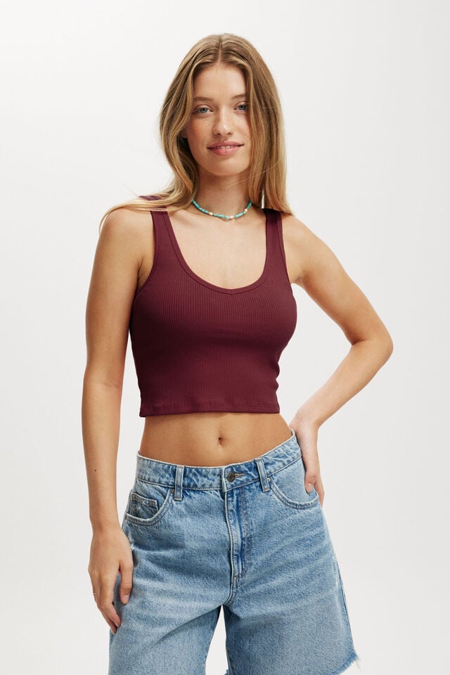 cotton on Bondi Tank sour cherry