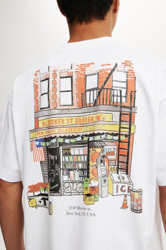 Cotton On Box Fit Graphic T-Shirt White/bleeker St