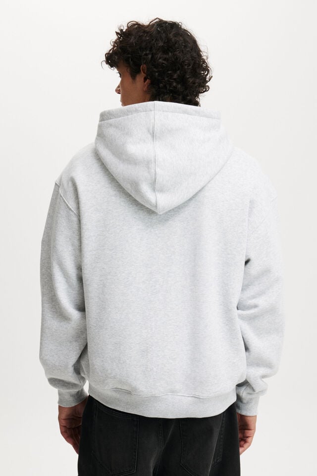 Cotton On Box Fit Hoodie Grey Marle