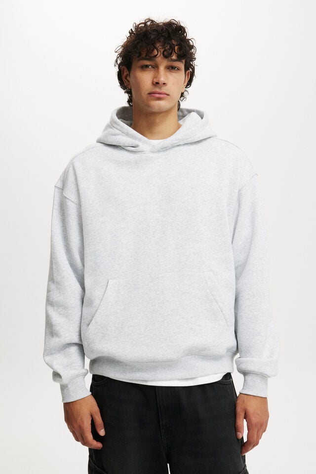 cotton on Box Fit Hoodie grey marle
