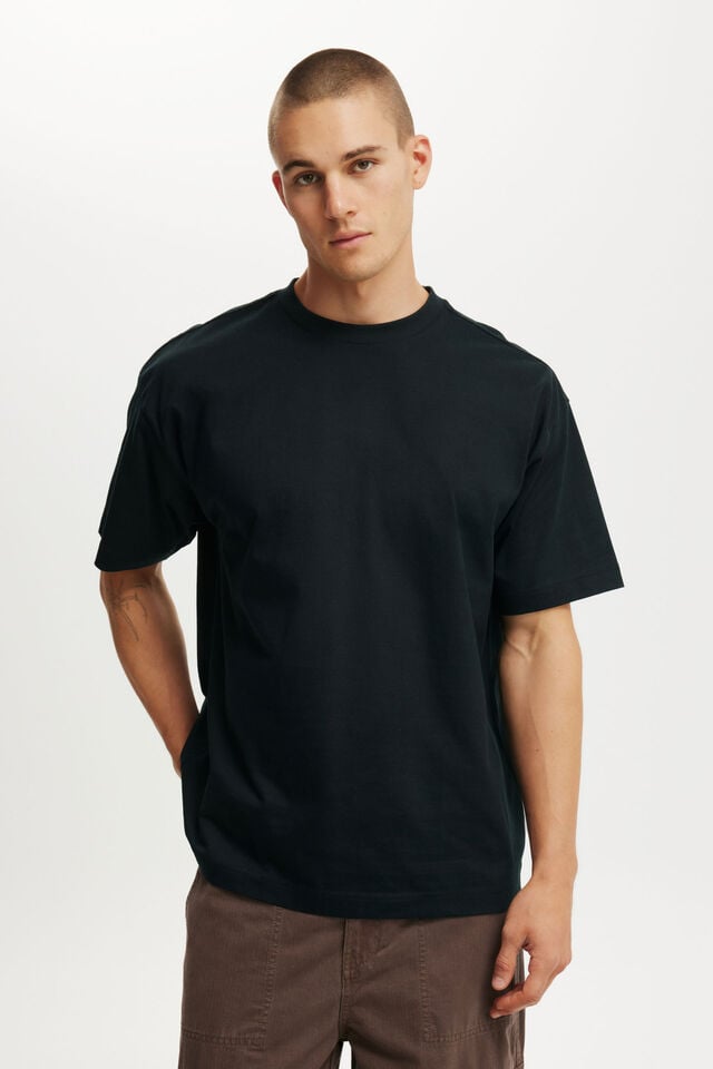 cotton on Box Fit T-Shirt black