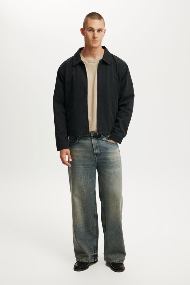 Cotton On Box Fit T-Shirt Gravel Stone