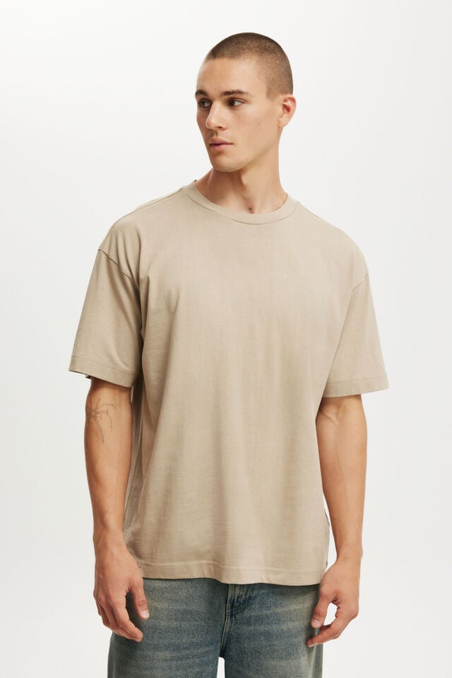 cotton on Box Fit T-Shirt gravel stone