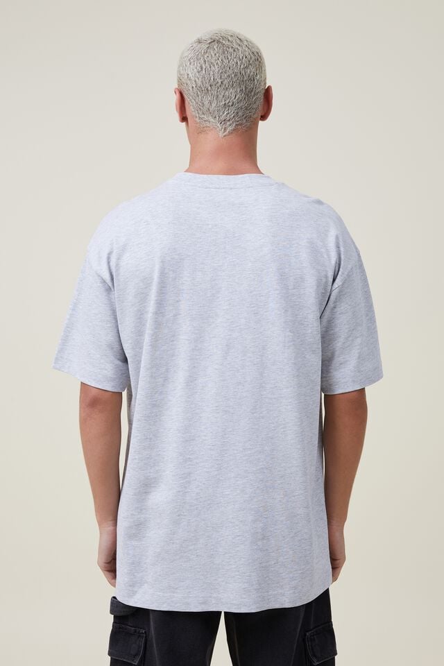Cotton On Box Fit T-Shirt Light Grey Marle