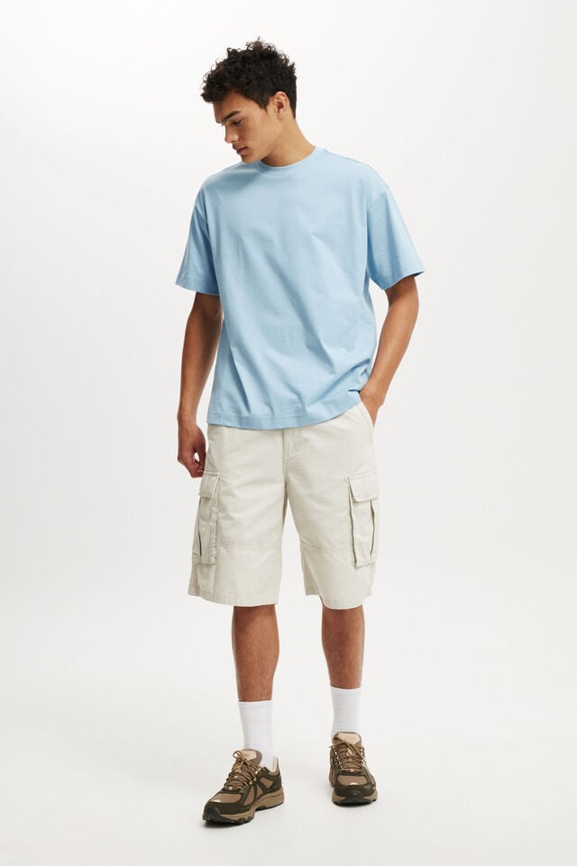 Cotton On Box Fit T-Shirt Pearl Blue