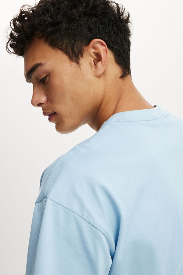Cotton On Box Fit T-Shirt Pearl Blue