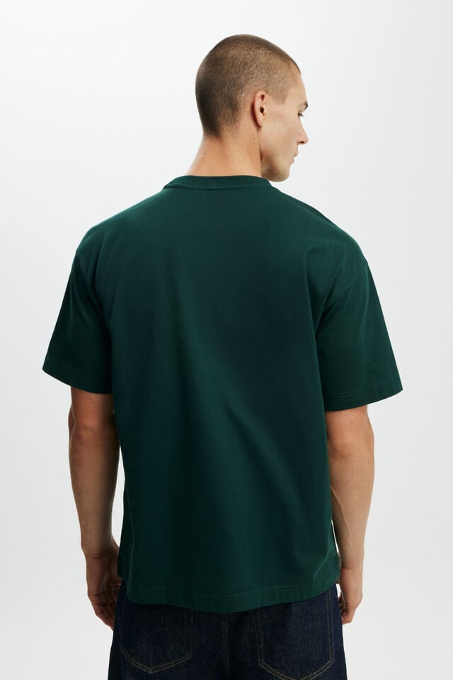 Cotton On Box Fit T-Shirt Pine Needle Green