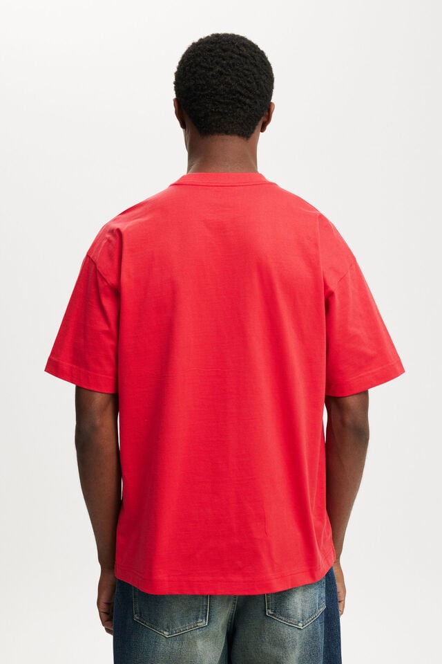 Cotton On Box Fit T-Shirt Race Red