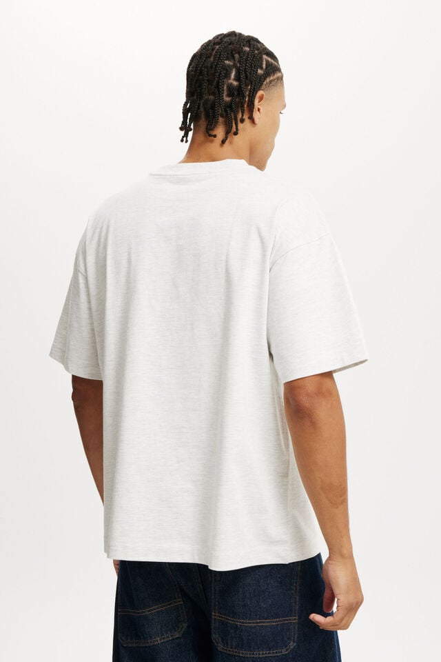 Cotton On Box Fit T-Shirt White Marle
