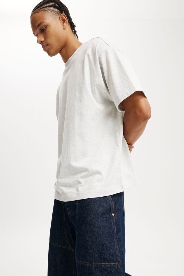 Cotton On Box Fit T-Shirt White Marle