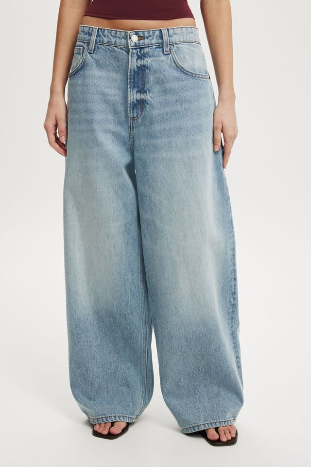Cotton On Boyfriend Super Baggy Jean Olsen Blue