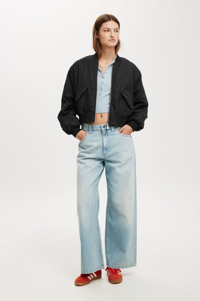 Cotton On Brandi Bomber Jacket Black