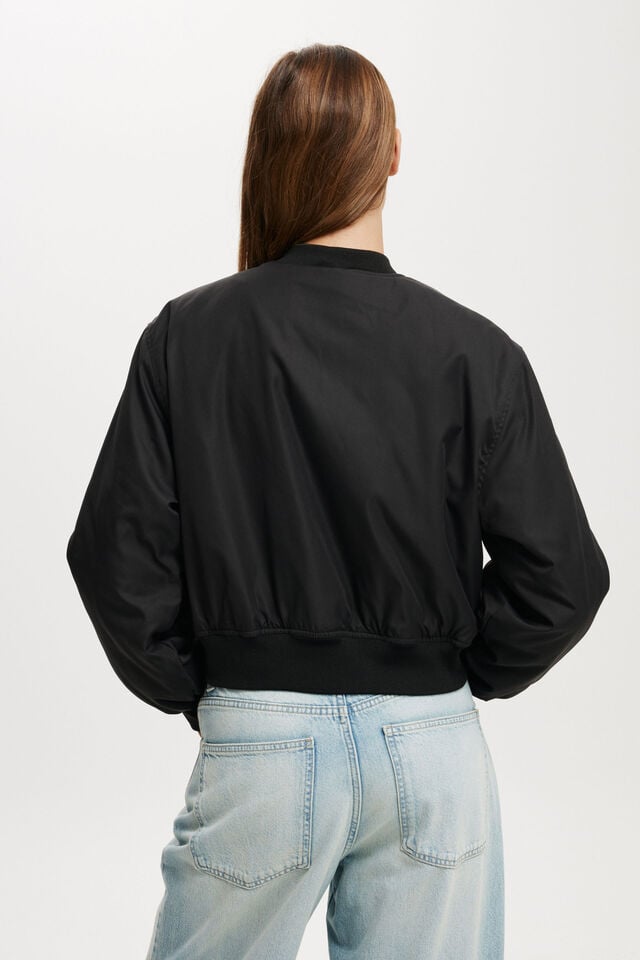 Cotton On Brandi Bomber Jacket Black