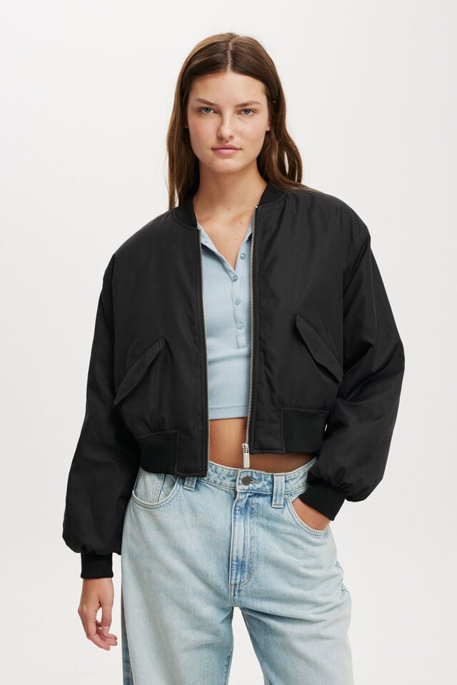 cotton on Brandi Bomber Jacket black
