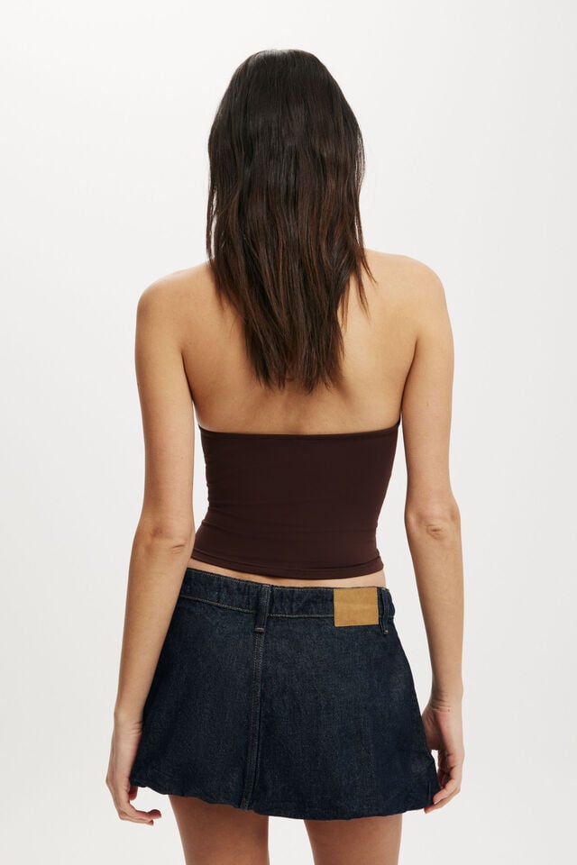 Cotton On Bubble Denim Skirt Shutter Blue