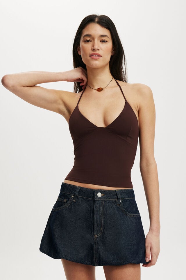 cotton on Bubble Denim Skirt shutter blue