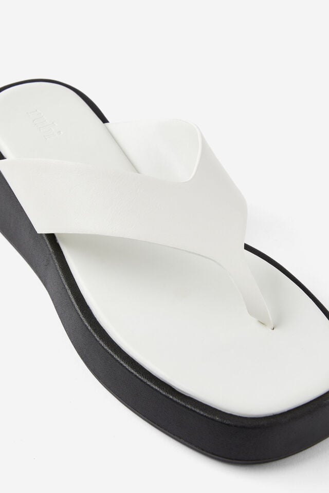 Cotton On Byron Flatform Sandal White