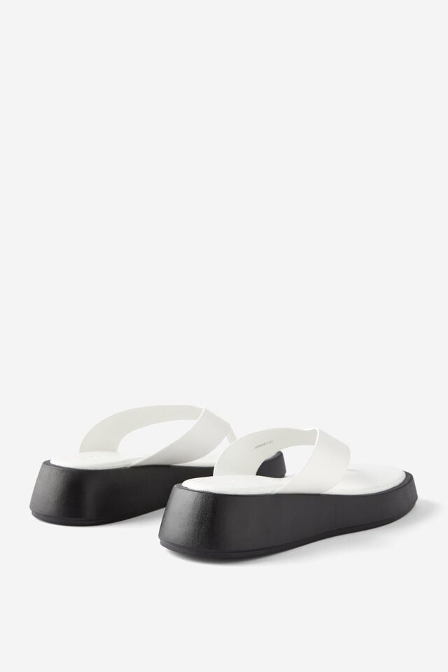 Cotton On Byron Flatform Sandal White