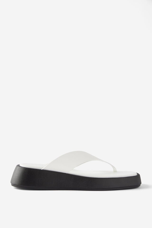 cotton on Byron Flatform Sandal white