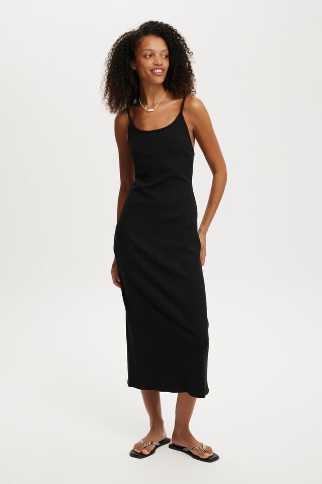 cotton on Byron Low Back Maxi Dress black