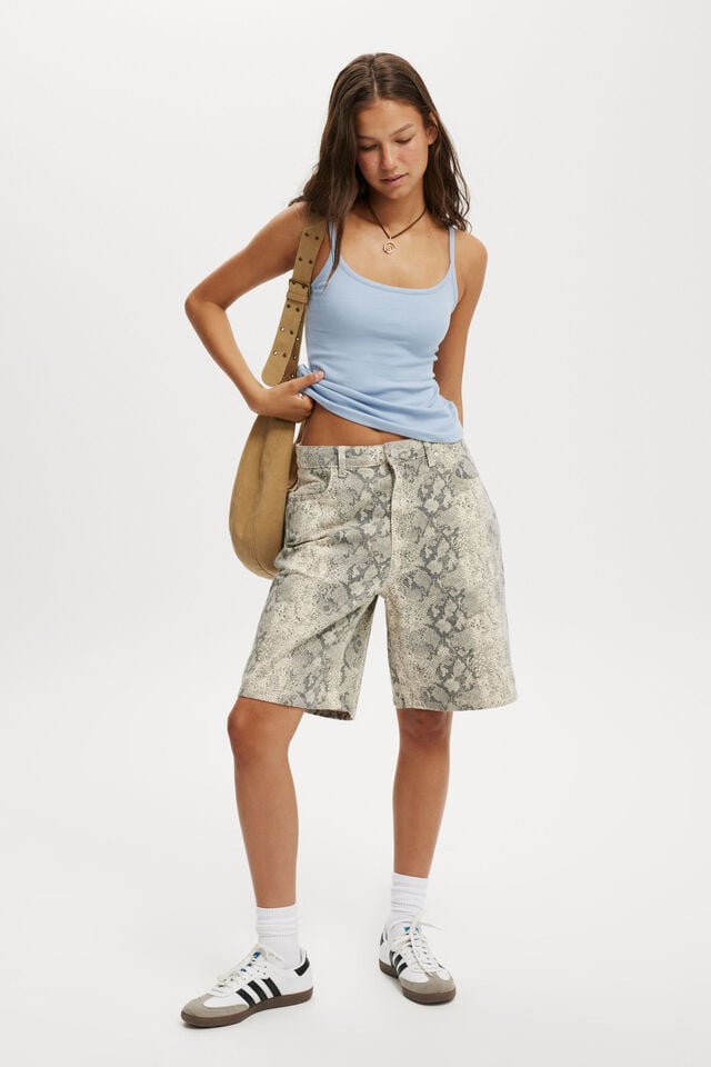 Cotton On Byron Scoop Tank Dusk Blue