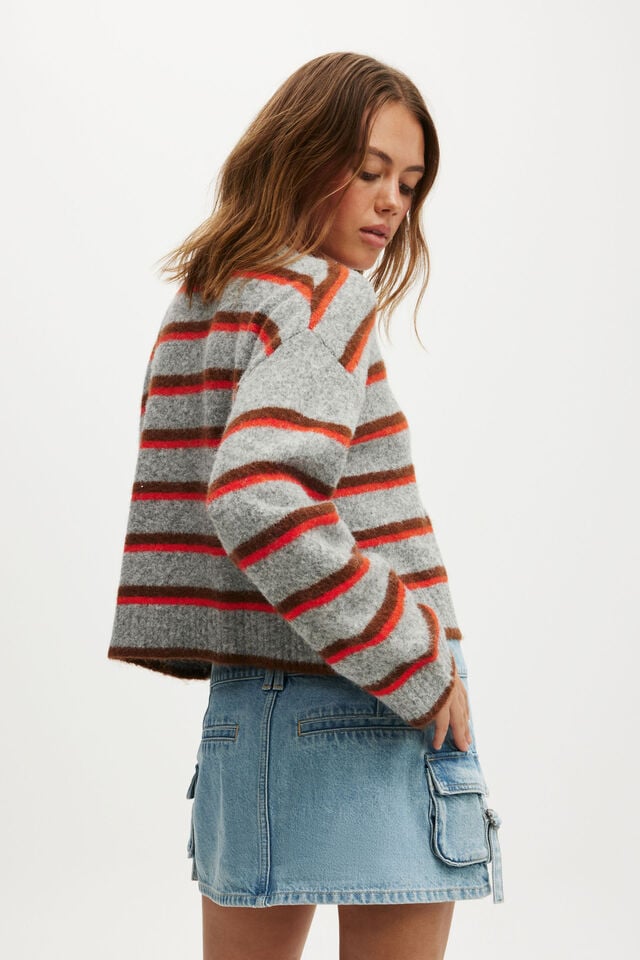 Cotton On Cargo Denim Mini Skirt Cleanwater Blue