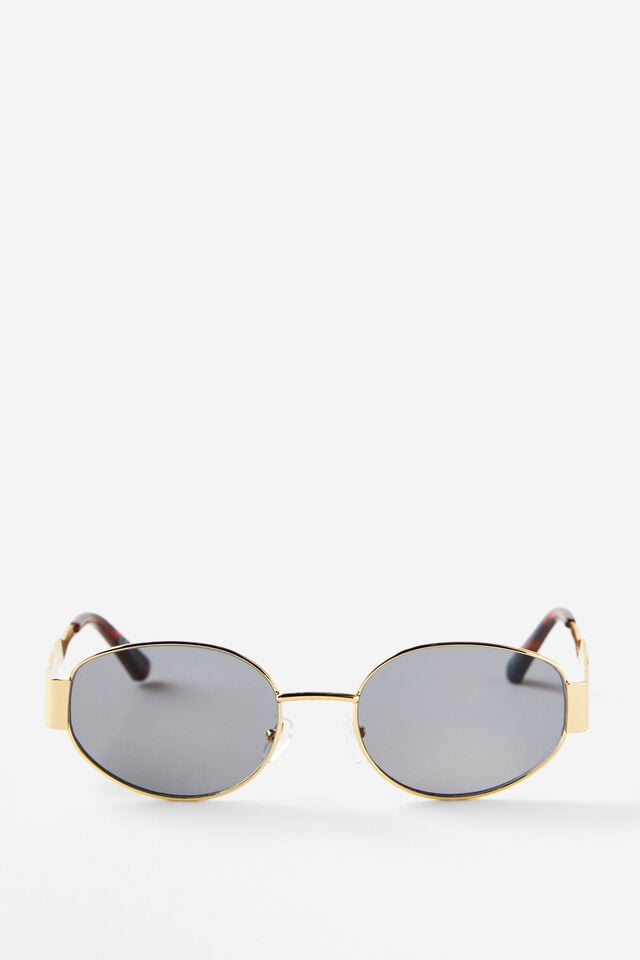 cotton on Celeste Metal Wavy Sunglasses gold/smoke