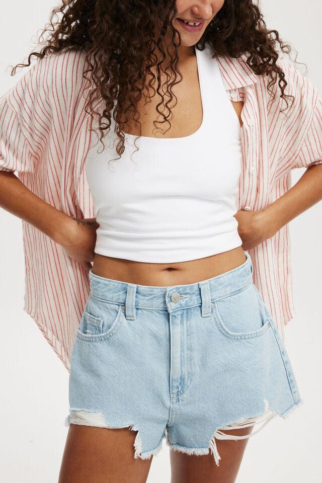 Cotton On Cheeky Denim Short Crystal Blue