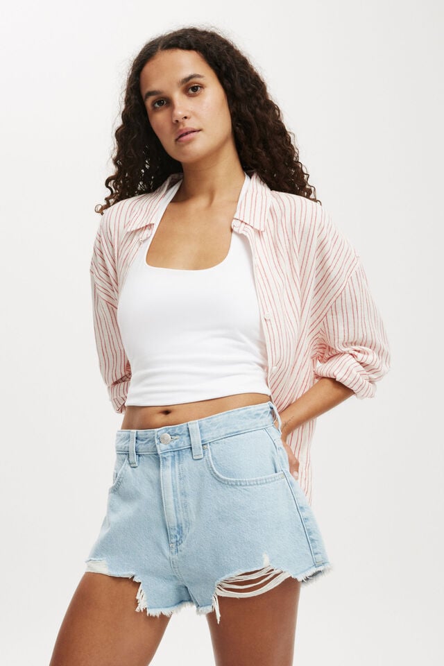 cotton on Cheeky Denim Short crystal blue