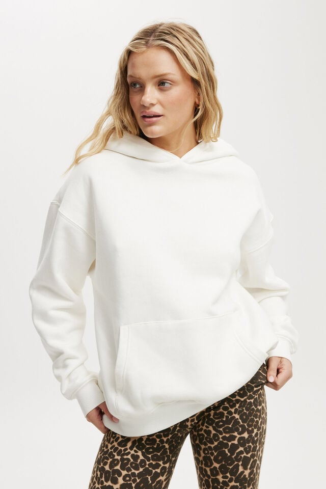 cotton on Classic Fleece Hoodie white