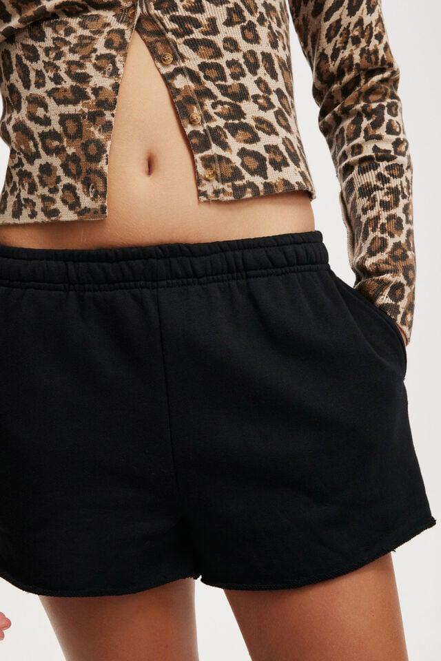 Cotton On Classic Fleece Mini Short Black
