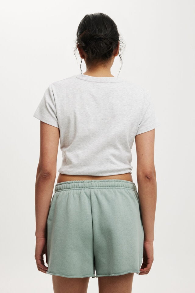 Cotton On Classic Fleece Mini Short Dark Sage