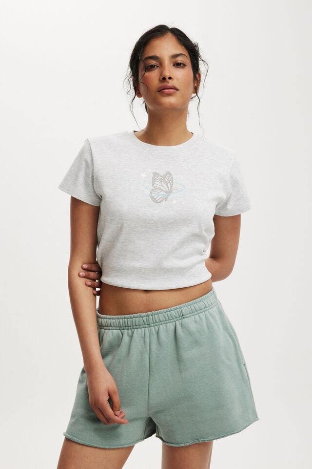 cotton on Classic Fleece Mini Short dark sage