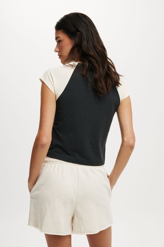 Cotton On Classic Fleece Mini Short Oatmeal Marle