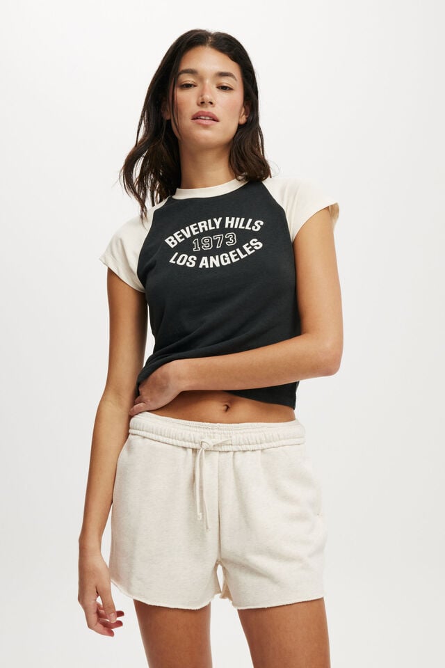 cotton on Classic Fleece Mini Short oatmeal marle