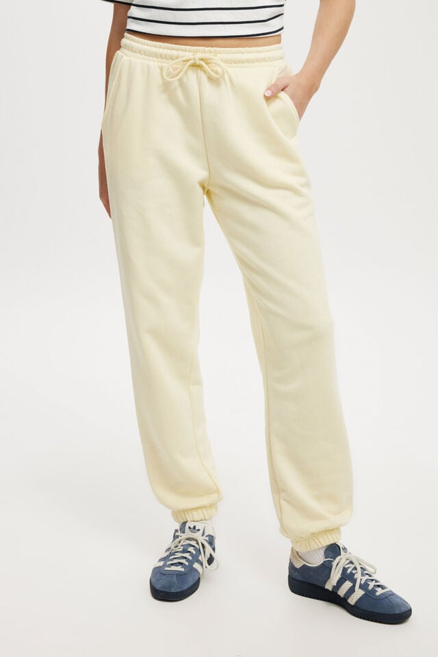 Cotton On Classic Fleece Sweatpant Lemon Icing