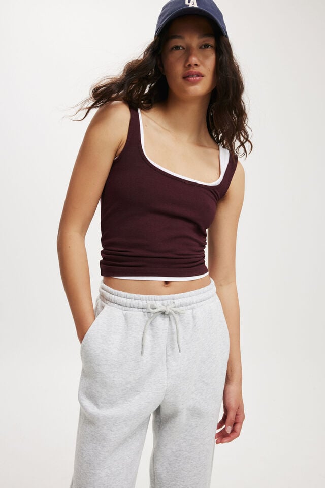 Cotton On Classic Fleece Sweatpant Soft Grey Marle