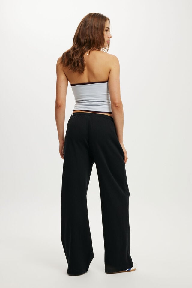 Cotton On Classic Fleece Wide Leg Sweatpant Black